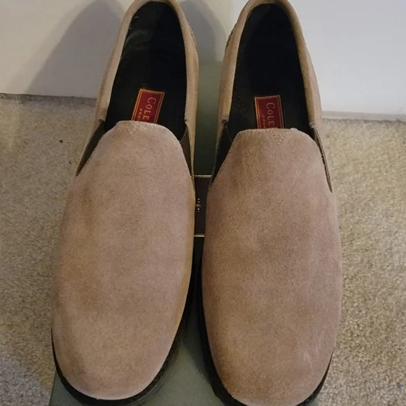 Cole Haan | Shoes | Cole Haan Womens Tan Suede Loafers Size  display picture 1